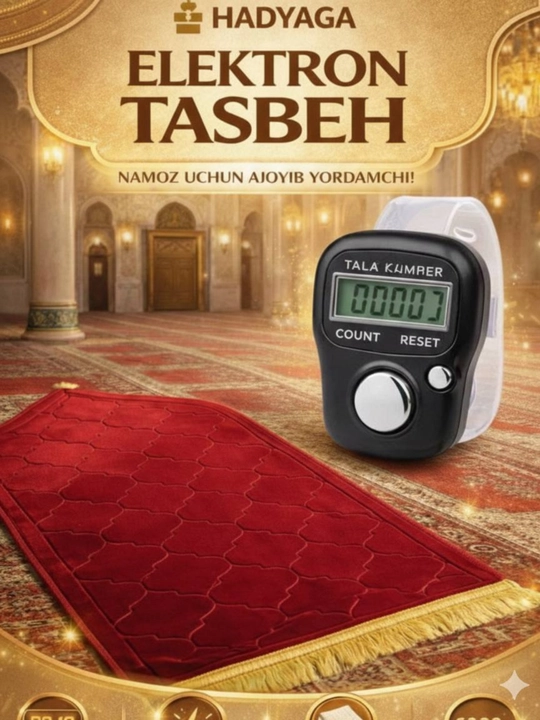 Yumshoq joynamoz va raqamli elektron tasbeh, va cho’ntak joynamoz