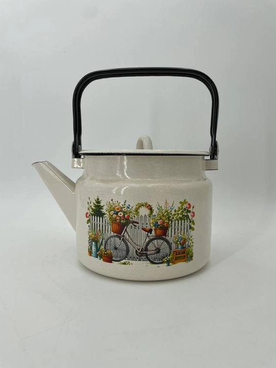 Чайник с крышкой, чайник заварочный, 2.0 л, эмалированный