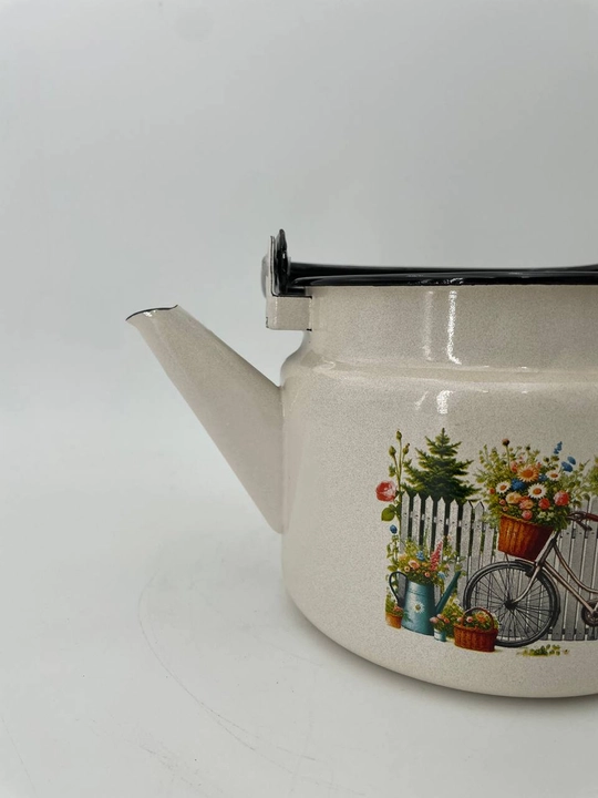 Чайник с крышкой, чайник заварочный, 2.0 л, эмалированный