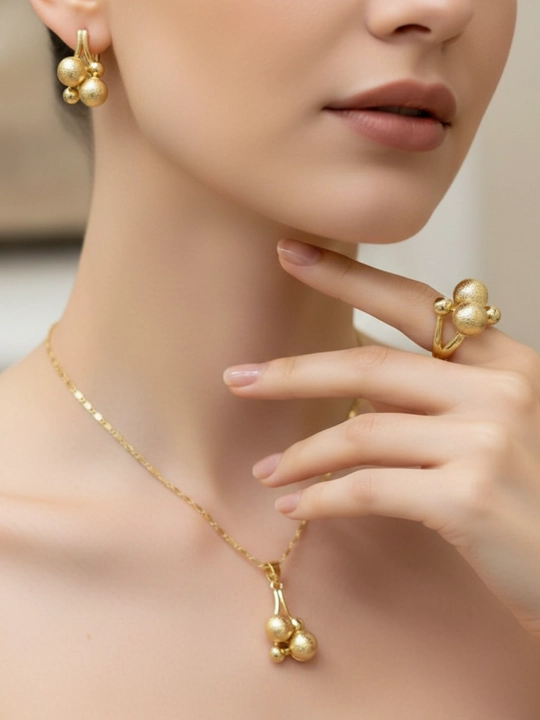 Набор украшений, серьги, кольцо, цепочка XUPING Stainless Steel, в подарочной коробке