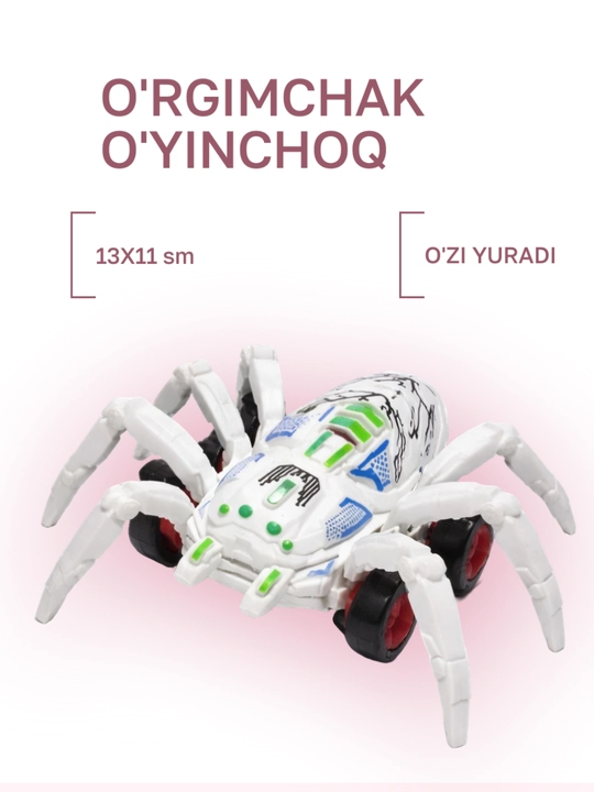 Yugiruvchi o'rgimchak o'yinchoq, o'zi yurar o'rgimchak o'yinchoq, tasodifiy tanlanish 