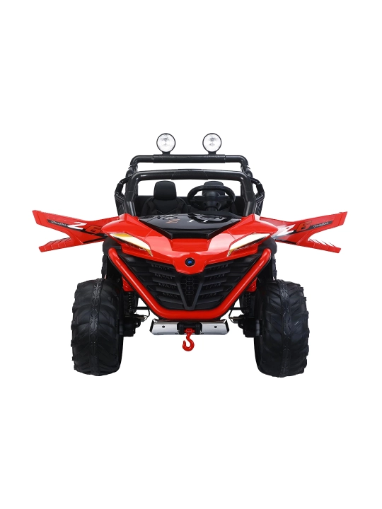 UTV 12V bolalar elektromobili, 2.4GHz pult, LED, 35 kg gacha, 2-13 yosh, USB AUX musiqa
