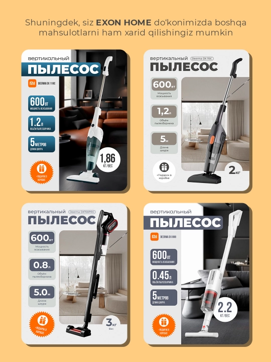 Havo namlagich Xiaomi Deerma DEM F-600/628 S uy va ofis uchun, 5 litr, uvlajnitel