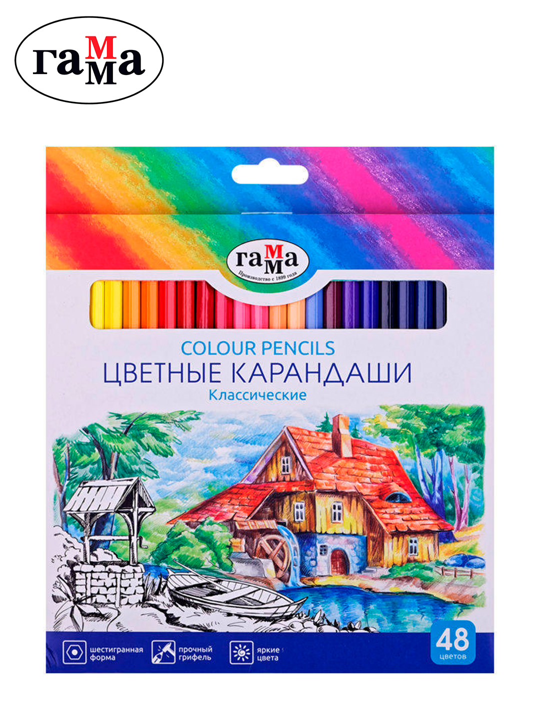 Rangli qalamlar "Klassicheskie", 48 rang, 210119_01 - 