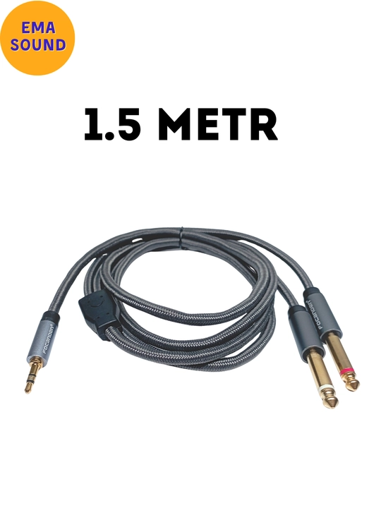 Focanden Aux Jack Stereo kabeli, 1.5 metr, 3 metr, 5 metr
