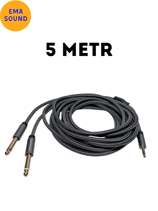 Focanden Aux Jack Stereo kabeli, 1.5 metr, 3 metr, 5 metr