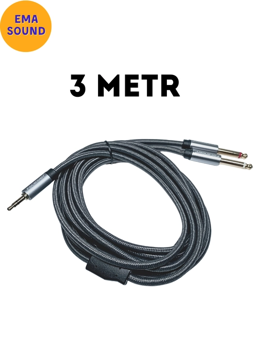 Focanden Aux Jack Stereo kabeli, 1.5 metr, 3 metr, 5 metr