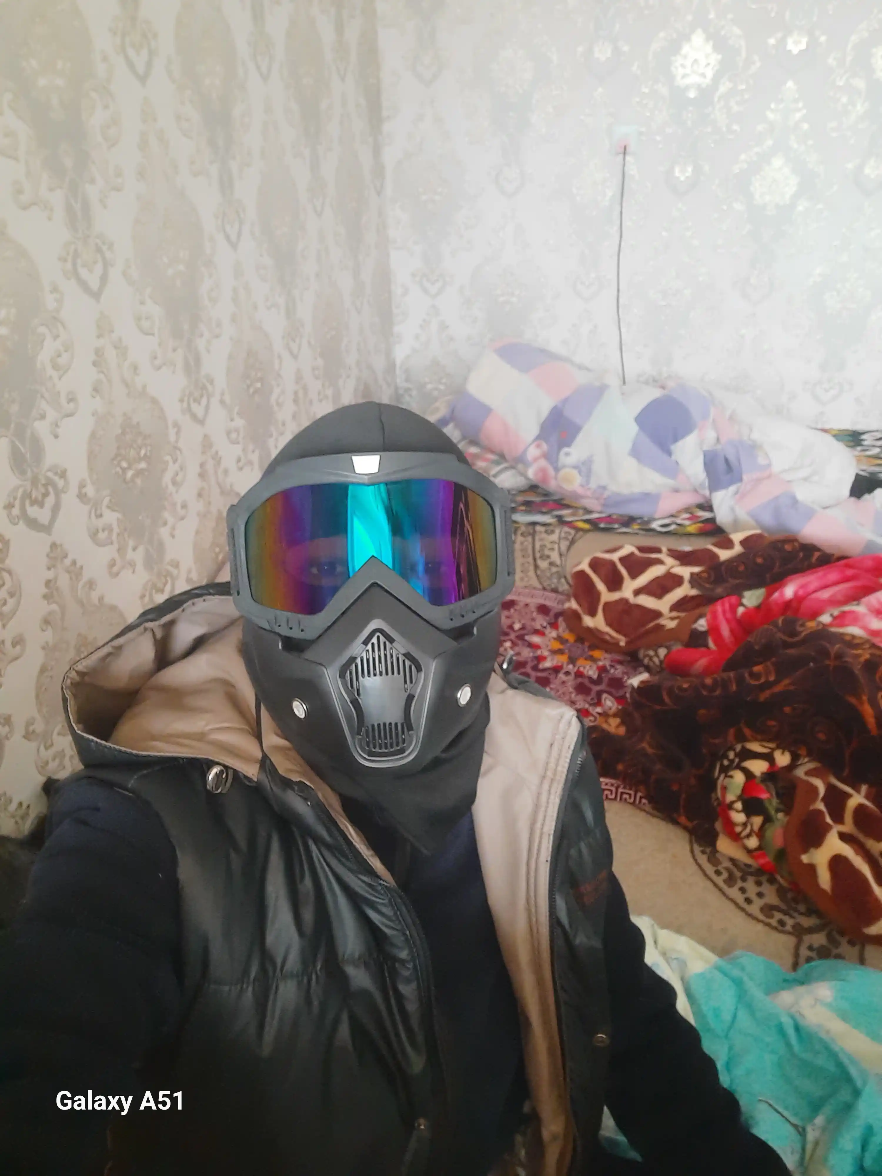 Shamol va qorga qarshi niqob, skuter, velosiped, mototsikl, va tog' chang'isi uchun