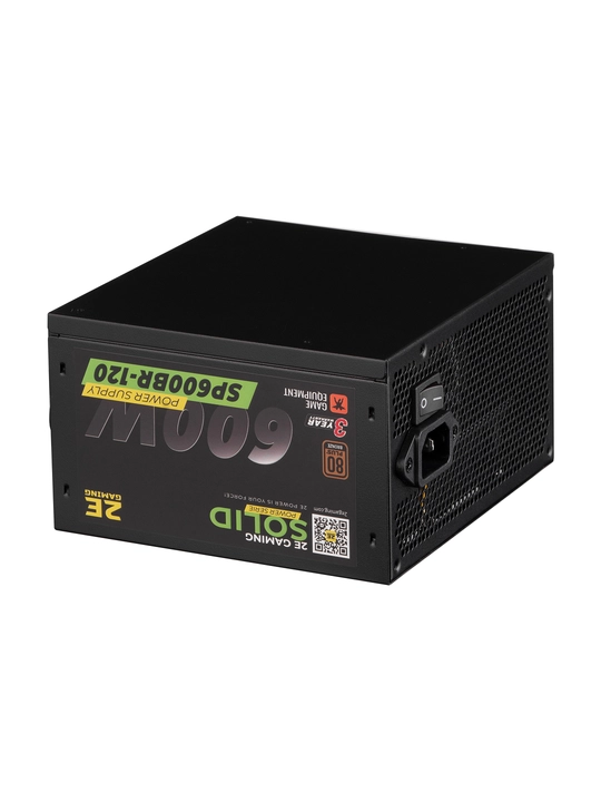 2E GAMING Extra Power kompyuter uchun quvvat bloki, 750-1000 Vt, 90%, ATX, qora