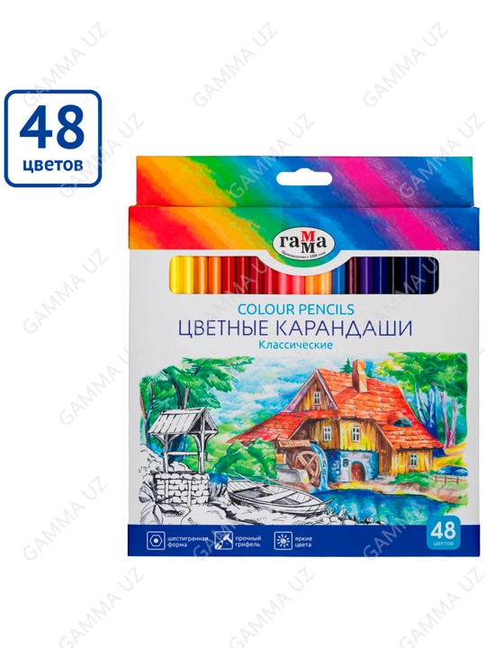 Rangli qalamlar "Klassicheskie", 48 rang, 210119_01