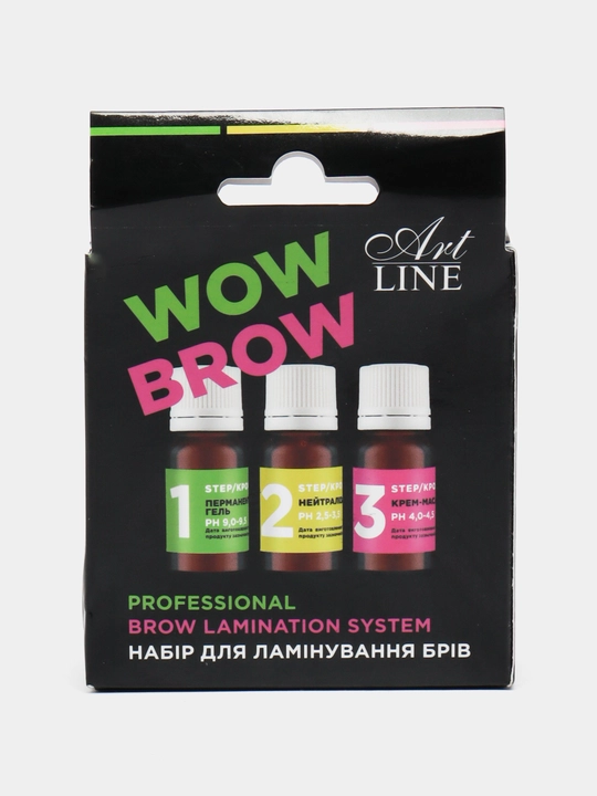 Набор составов для ламинирования и укладки бровей Art Line Lamination