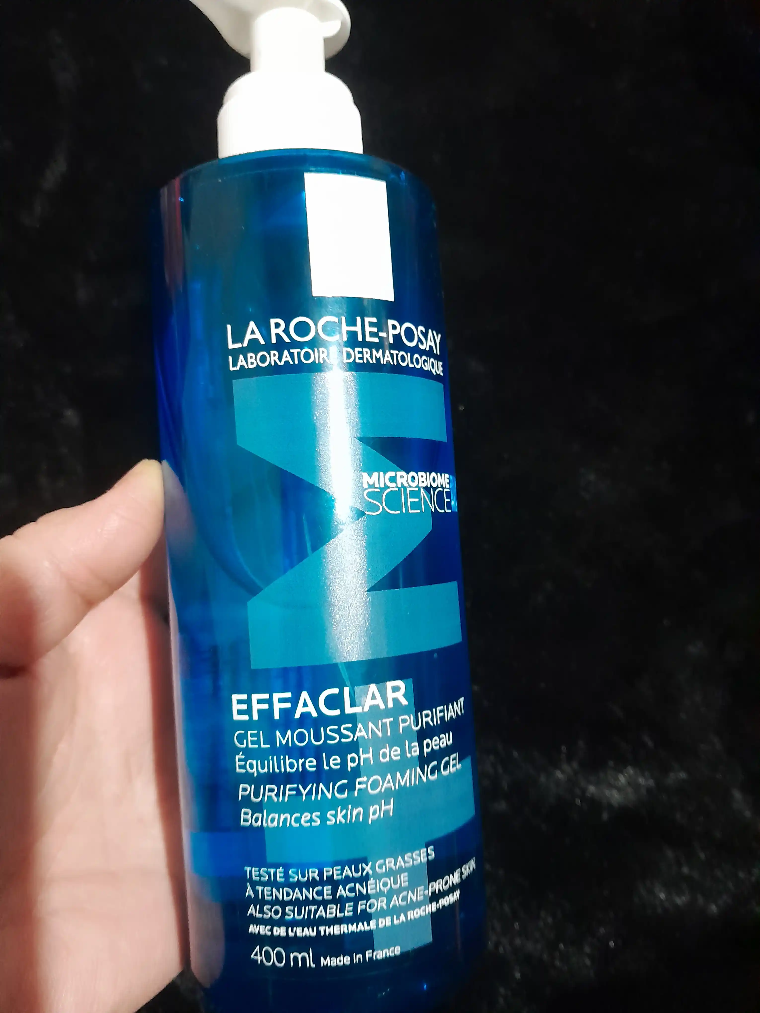 LA ROCHE-POSAY EFFACLAR гель очищающий, пенящийся, для чувствительной жирной кожи лица и тела, 400 мл