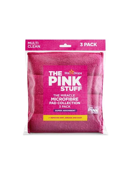Салфетки микрофибра The Pink Stuff Microfibre Pad Collection, 3 шт