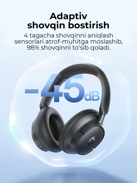Simsiz quloqchinlar Baseus Bass BH1 NC Wireless Noise Cancelling Headphones