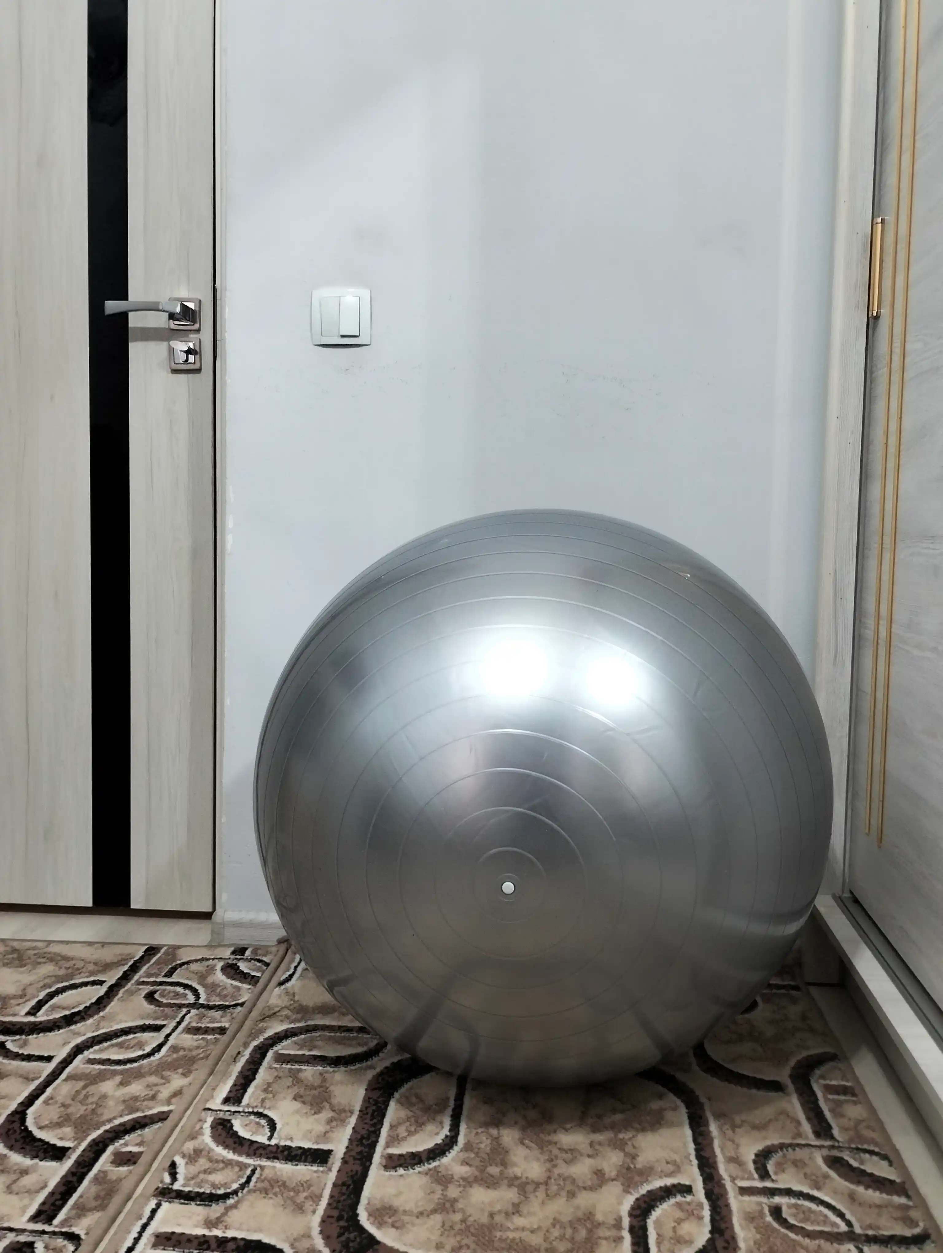 Мяч для фитнеса без шипом Fitball, фитбол 75-85-95 см, с насосом