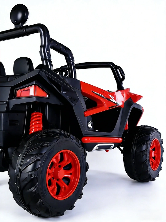 UTV 12V bolalar elektromobili, 2.4GHz pult, LED, 35 kg gacha, 2-13 yosh, USB AUX musiqa