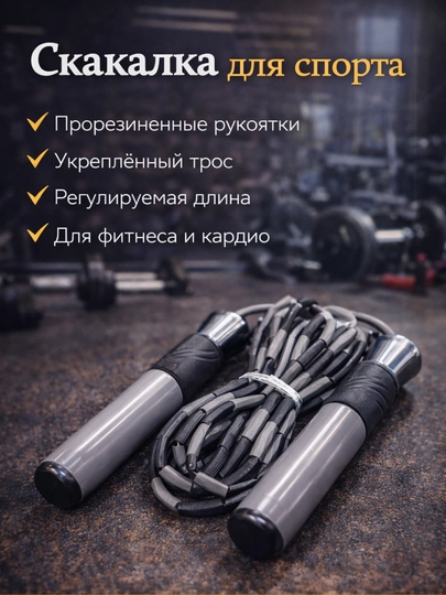 Скакалка для фитнеса и кардио