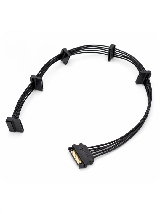 SATA SSD HDD ni kompyuterga ulash uchun SATA dan 5 gacha SATA quvvat adapteri