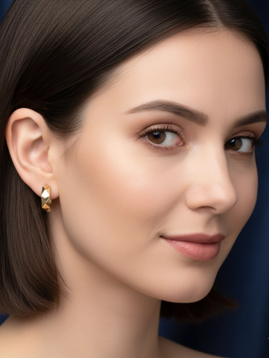 Серьги Xuping, медицинская сталь, гипоаллергенные, серьги золотисто-лимонного цвета - 
