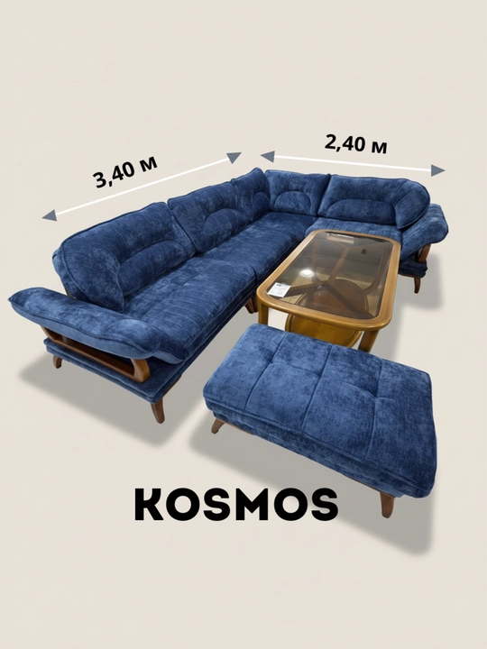 Мягкий уголовой диван "KOSMOS"– современный и комфортный дизайн - 