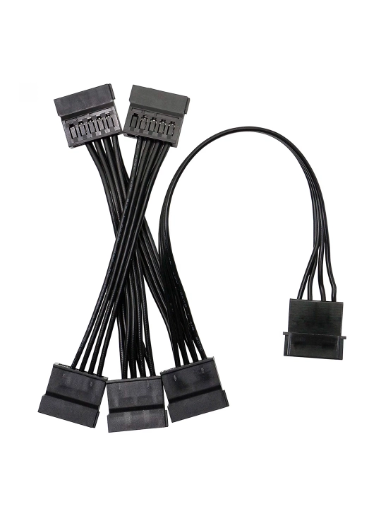 SATA SSD HDD ni kompyuterga ulash uchun MOLEX dan 5ta gacha SATA ulagich quvvat adapteri