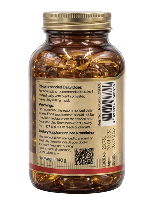 Solyvia Omega-3 1000 mg — 100 ta yumshoq kapsula, yurak va miya uchun qo‘llab-quvvatlovchi