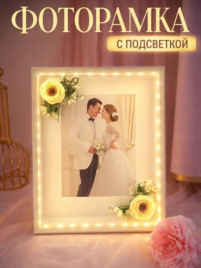 Фоторамка подарок, позволяющий красиво выразить любовь и сохранить воспоминания — KINGSHO-RAMKAYONADI-ЛАЙМ