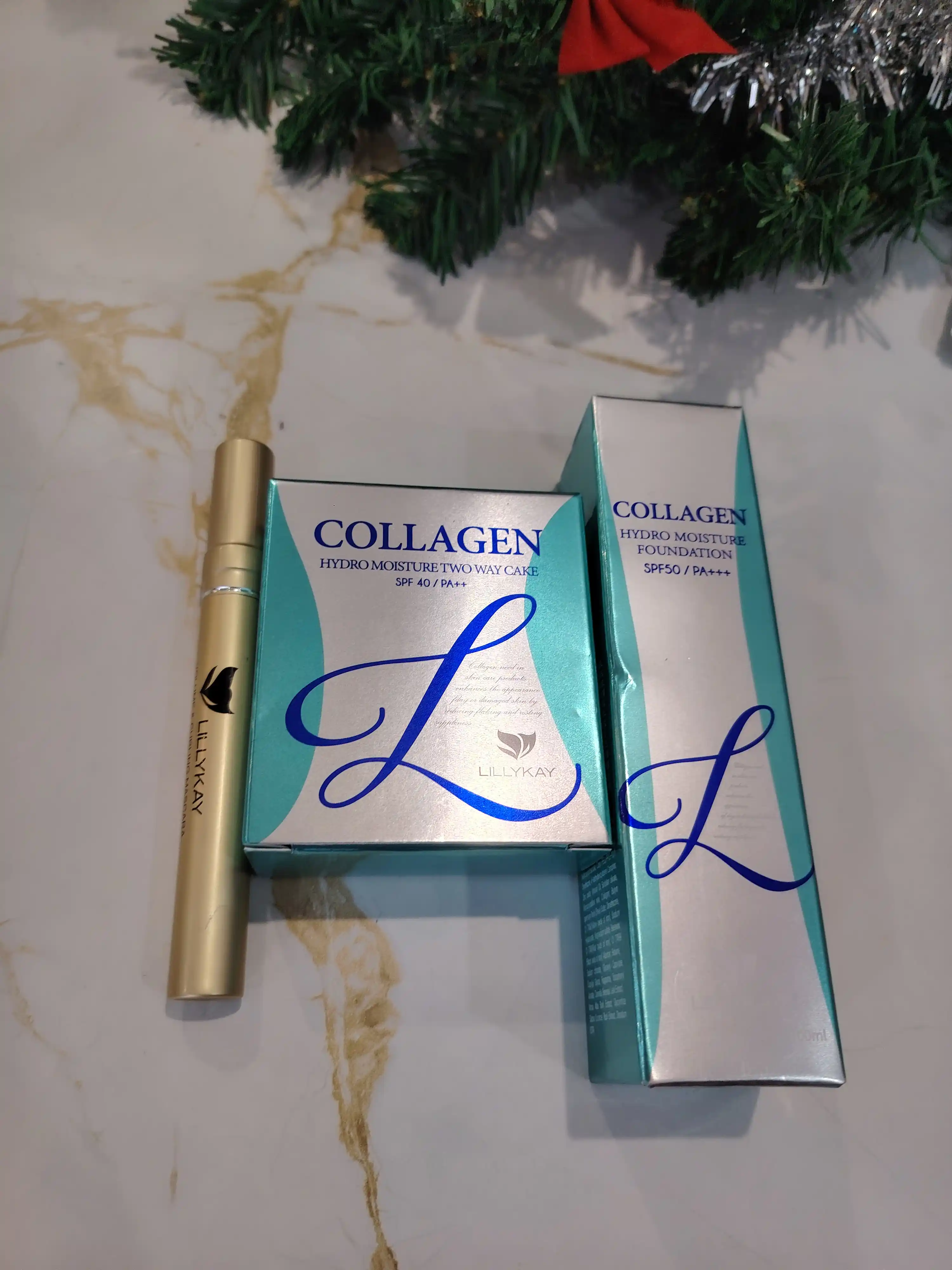 Увлажняющая пудра с коллагеном Lillykay Collagen Hydro Moisture SPF40 PA+++