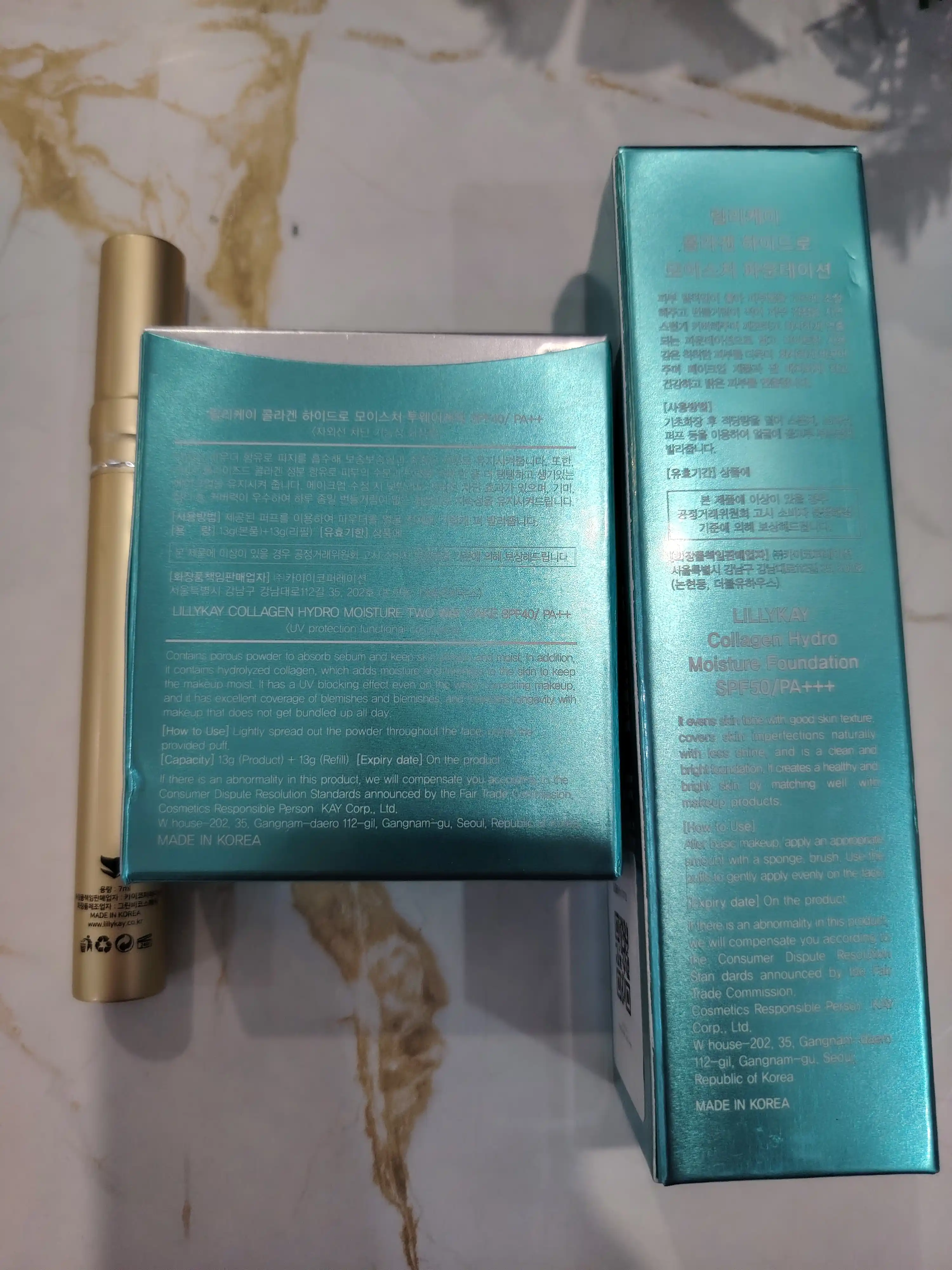 Увлажняющая пудра с коллагеном Lillykay Collagen Hydro Moisture SPF40 PA+++