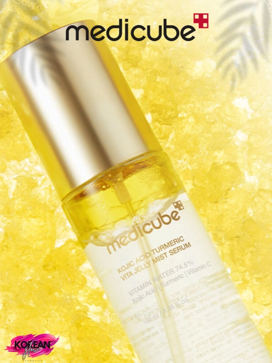 Осветляющий двухфазный мист medicube Kojic Acid Turmeric Vita Jelly Mist Serum