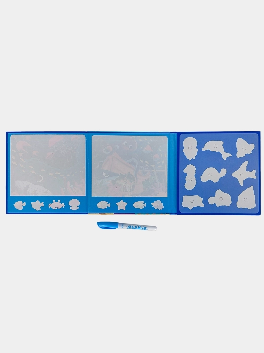 Ko‘p martalik suvli bo‘yash kitobi Water Doodle Busybook