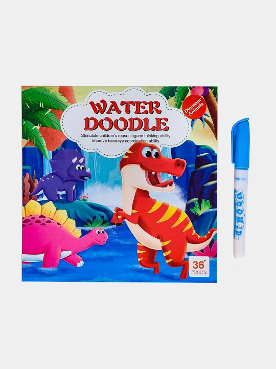 Ko‘p martalik suvli bo‘yash kitobi Water Doodle Busybook