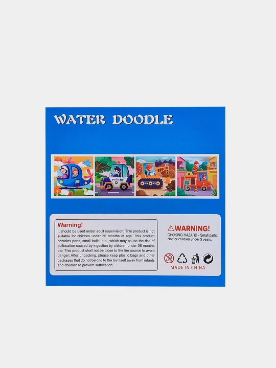 Ko‘p martalik suvli bo‘yash kitobi Water Doodle Busybook