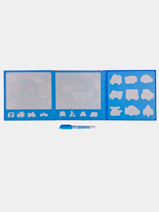 Ko‘p martalik suvli bo‘yash kitobi Water Doodle Busybook