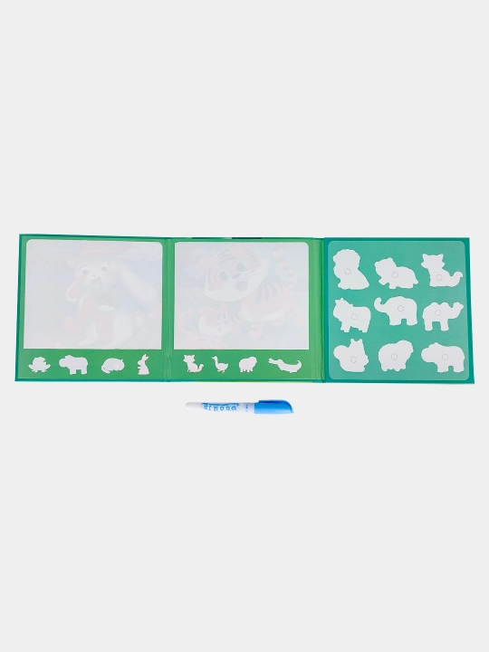Ko‘p martalik suvli bo‘yash kitobi Water Doodle Busybook