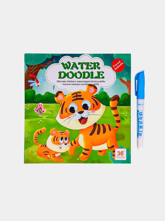 Ko‘p martalik suvli bo‘yash kitobi Water Doodle Busybook