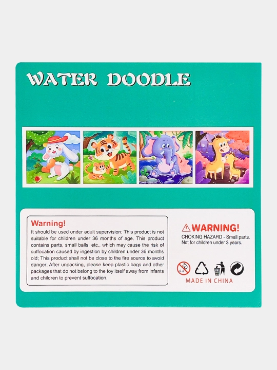 Ko‘p martalik suvli bo‘yash kitobi Water Doodle Busybook