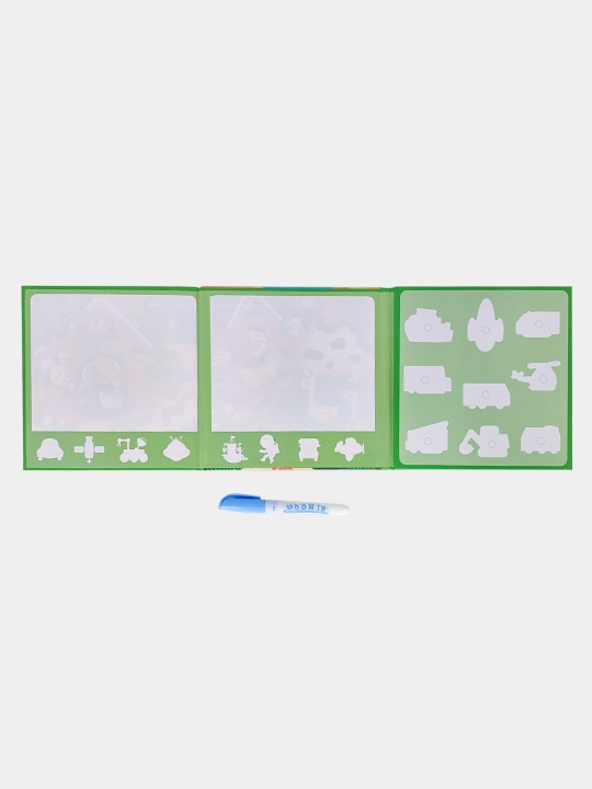 Ko‘p martalik suvli bo‘yash kitobi Water Doodle Busybook