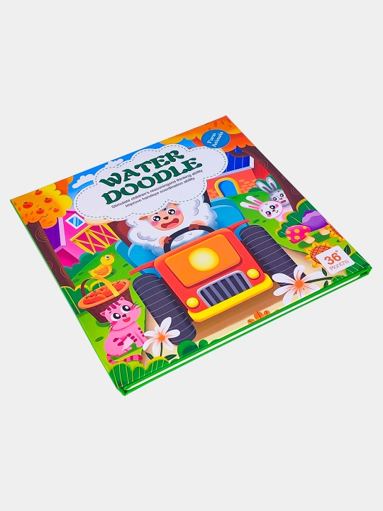 Ko‘p martalik suvli bo‘yash kitobi Water Doodle Busybook