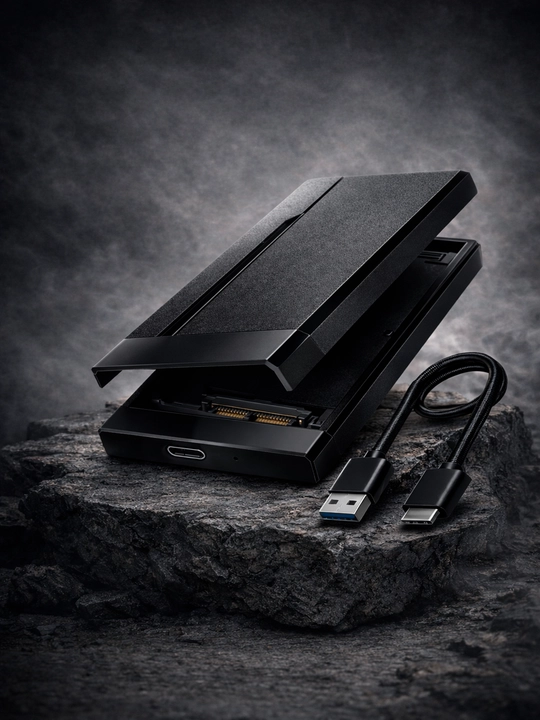 SATA HDD/SSD tashqi korpusi 2.5", 6 Gbit/s gacha bo'lgan USB 3.1 tashqi korpusi