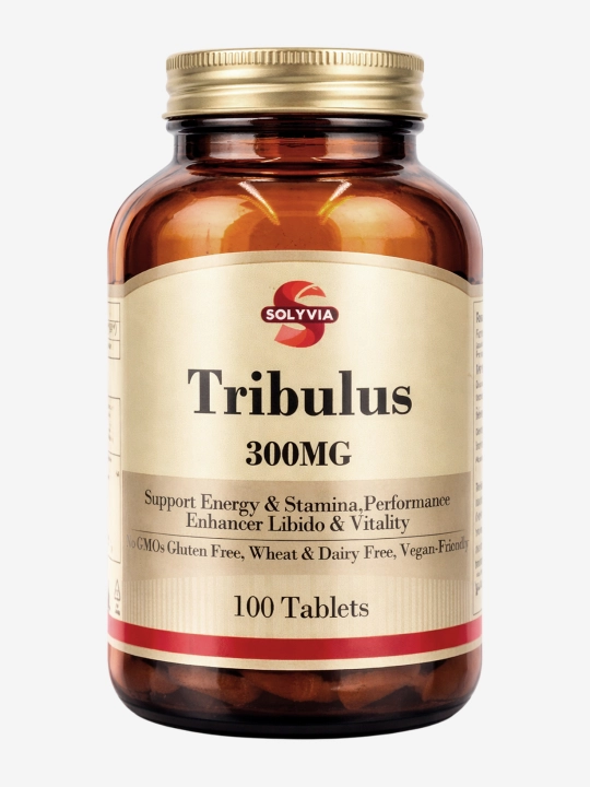 Solyvia Tribulus 300 mg — 100 tabletka, erkaklar quvvati va energiyasi uchun