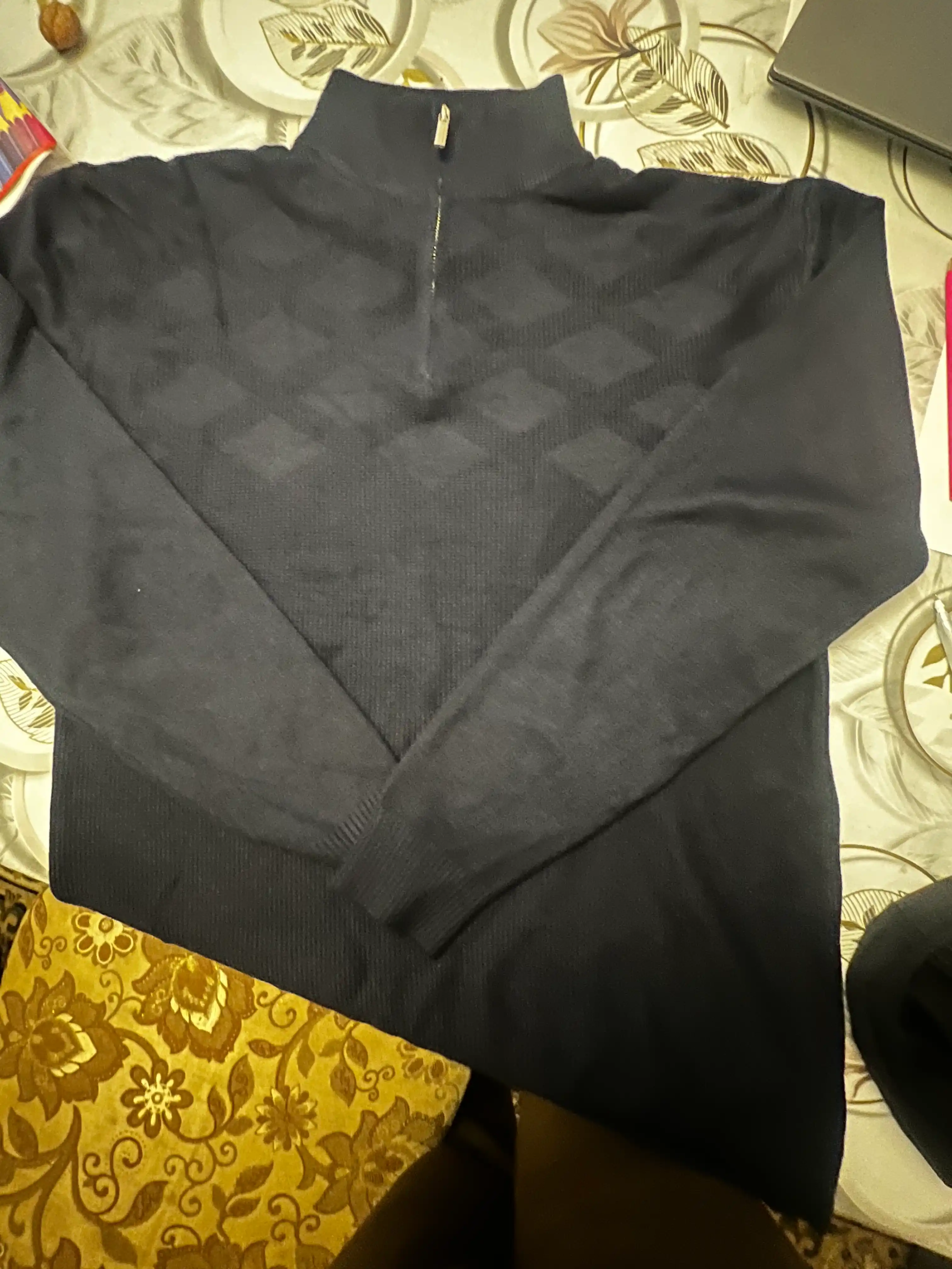 Джемпер мужской с полумолнией oversize, свитер теплый на застежке, оверсайз лонгслив