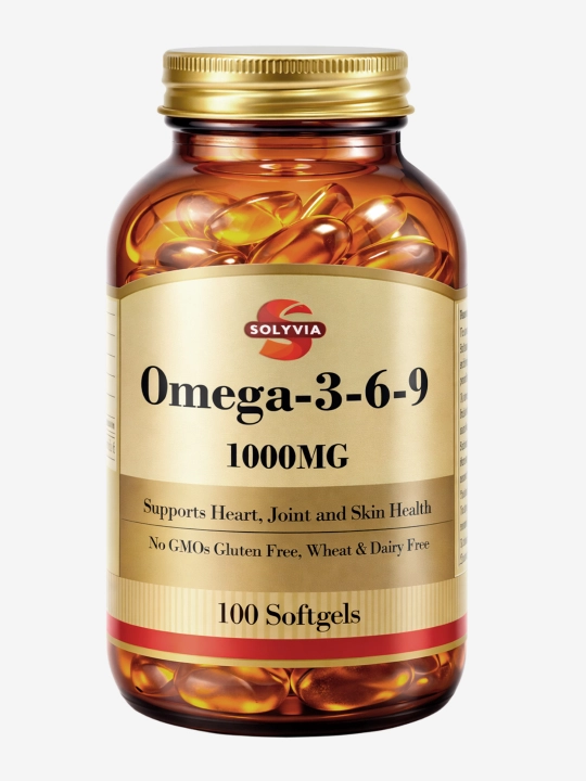 Solyvia Omega-3-6-9 1000 mg — 100 ta yumshoq kapsula, yurak va bo‘g‘imlar uchun