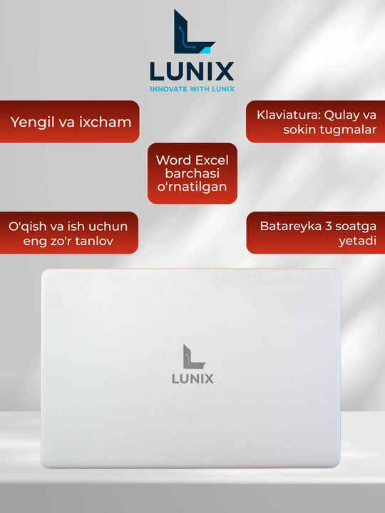 Lunix ofis ishlari uchun noutbuk windows 10pro 256gb ssd, 12gb operativ xotira