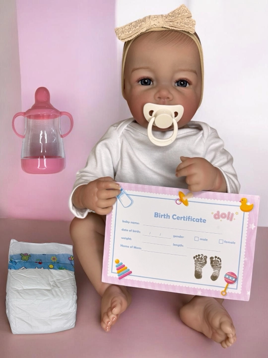 Реалистичная кукла Reborn NPK для девочек полностью из винил-силикона, 50 см