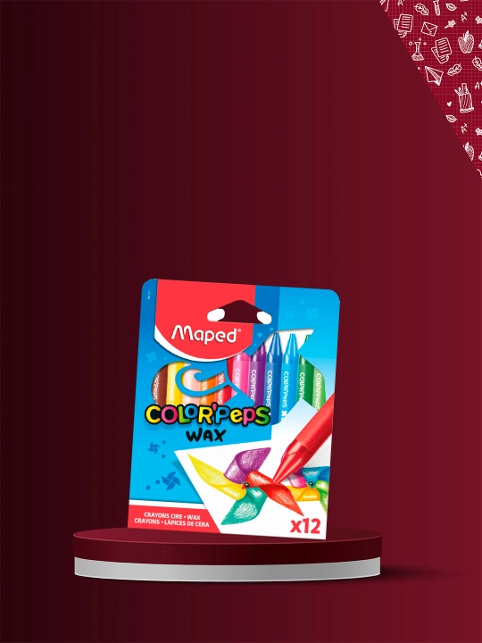 Maped Color'peps Wax moyli rangli pastel, 12 rang
