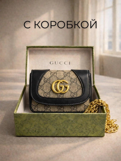 Сумка, женская сумка, маленькая сумка — GUL1NKA-1002-ЧЕРН