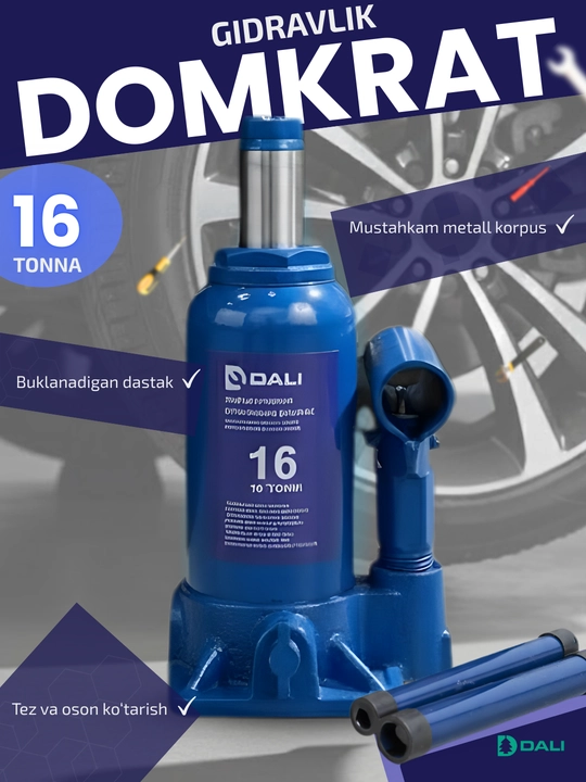 Gidravlik domkrat, butilkali, 2 t, 3 t, 5 t, 10 t, 16 t, 20 t, 32 t, 50 t