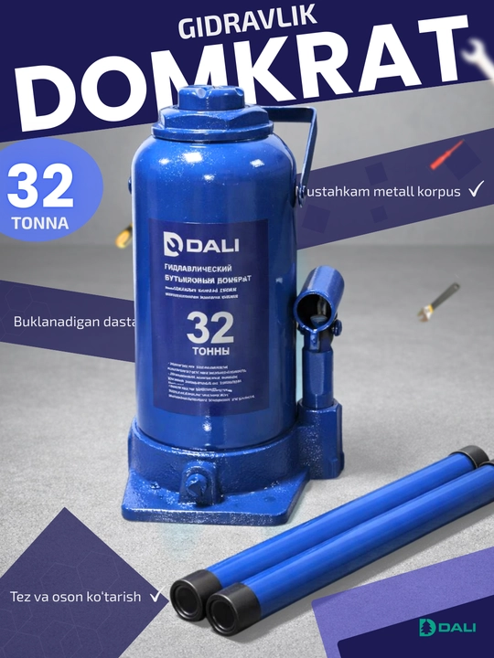Gidravlik domkrat, butilkali, 2 t, 3 t, 5 t, 10 t, 16 t, 20 t, 32 t, 50 t