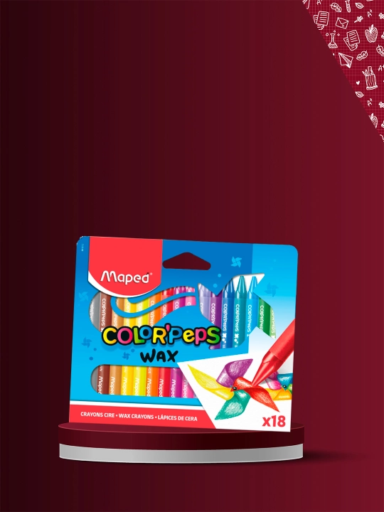 Maped Color'peps Wax moyli rangli pastel, 18 ta rang